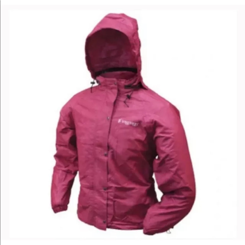 Frogg Toggs Women's Pink Cherry AllPurpose Waterproof Rain Jacket Size Small